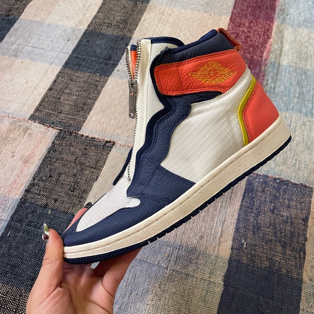 Nike Women’s Air Jordan 1 High Zip “Blue Void Citron”